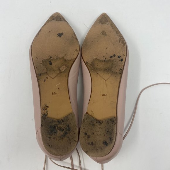 Halogen Owen Leather Lace-Up Flat Women Size 8M - Picture 11 of 15